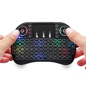 Mini Wireless Plug And Play Backlight Touchpad Keyboard Optical Mouse