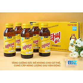 Nước uống bổ sung 365X Vitamin C Gold Hàn Quốc, hộp 10 chai x 100ml