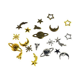 Moon Star Celestial Charms Pendant Ornaments Fillers Mixed Colors Decoration
