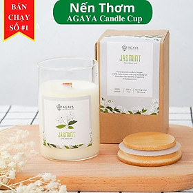 Nến thơm thanh mát sang trọng AGAYA Candle Cup hương hoa nhài và bạc hà - Mùi JASMINT