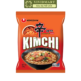 NONGSHIM - Mì Shin Ramyun hương vị Kim chi, Mì Shin kim chi Hàn Quốc, Mì kim chi Shin, Mì Hàn Quốc (120g/gói)
