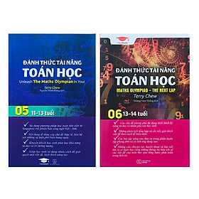 Sách đánh thức tài năng toán 5 và 6 ( bộ 2 cuốn, 11 - 13 tuổi )