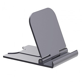 Cell Phone Stand for Desk, Desktop Cell Phone Holder, Adjustable Metal Folding Multi Angle Cradle, Desk Accessories