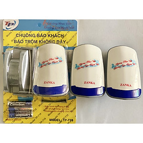 Mua Bộ 3 Chuông 1 mắt hồng ngoại báo khách không dây Zanka TP719 ( Hàng Chính Hãng )