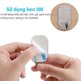Mua Móc Dán Inox Đa Năng  Móc dán Tường Inox 304 Siêu Chắc (Móc Hook)