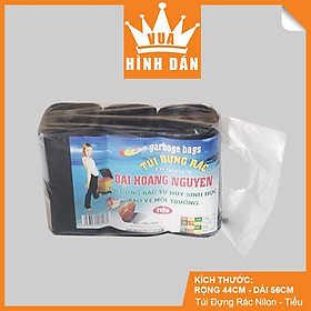 TÚI ĐỰNG RÁC NILON, BAO RÁC TỰ PHÂN HỦY – 2 hoặc 3 CUỘN (1KG) – ĐẠI HOÀNG NGUYÊN – Đủ size - Màu ngẫu nhiên