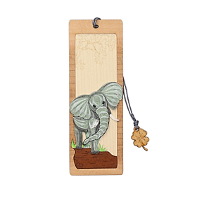 Bookmark Nghệ Thuật Giấy Xoắn - Con Voi - Wise Giant - Animals - Việt Net