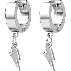 Bộ 2 bông tai hình sấm chớp Winwinshop88 BT256 - Màu Bạc