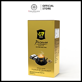 Trung Nguyên Legend - Cà phê sữa hòa tan G7 Gold Picasso Latte - Hộp 8 gói x 18gr