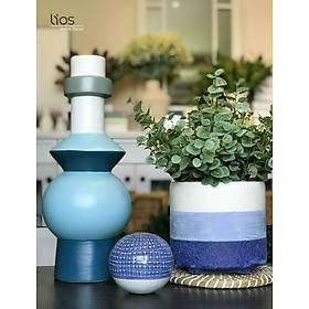 Mua Cành lá giả decor/ trang trí- lá vân trắng- LA02
