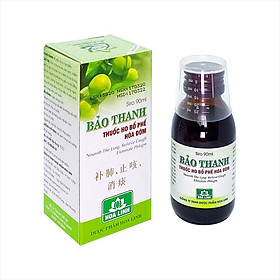 Siro Ho Bổ Phế Bảo Thanh - Người Lớn/Trẻ em (90ml/100ml/125ml) - Giảm Các Loại Ho Gió, Ho Khan, Ho Dai Dẳng, Ho Do Dị Ứng, Giảm Viêm Họng Và Viêm Phế Quản