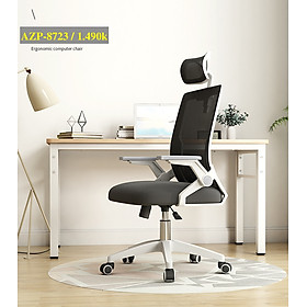 Siêu Phẩm Độc Quyền Ghế Văn Phòng Thông Minh Tay Cất Gọn AZP FURNITURE Ergonomic AZP-98723 Trắng Style Đương Đại