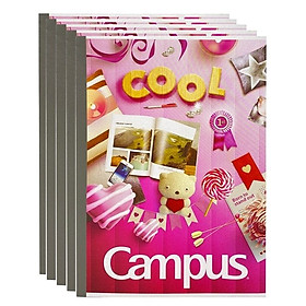 Lốc 5 quyển vở kẻ ngang 200 trang B5 Campus NB-BGIF200