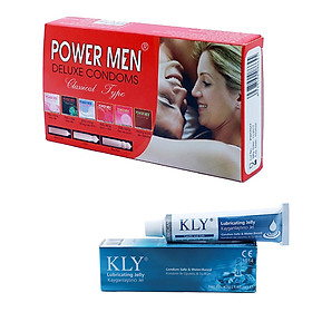 Bao Cao Su Powermen Gia Đình Mỏng Trơn 12 Cái Và 42gr Gel Bôi Trơn KLY