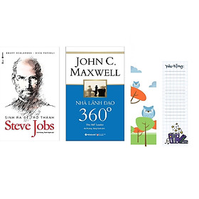 Combo Top Sách Kinh Tế Bán Chạy: Nhà Lãnh Đạo 360° + Sinh Ra Để Trở Thành Steve Jobs (Bộ 2 Cuốn/ Tặng Kèm Bookmark Green Life)