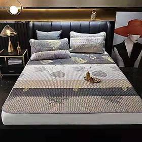 Mua Chiếu Điều Hòa MẪU KẺ HIỆN đại SANG TRỌNG Mủ Cao Su Non 3D Tencel Latex Loại 1(tặng kèm 2 vỏ gối)