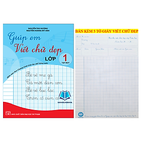 Sách - Giúp em viết chữ đẹp lớp 1 - tập 1 (cánh diều) (KP)