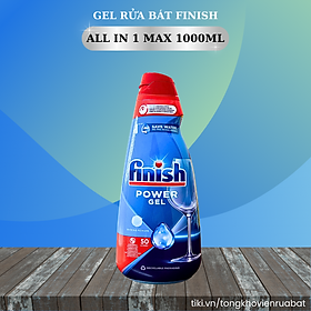 Gel rửa chén bát Finish All In One Max 650ml Shine & Protect