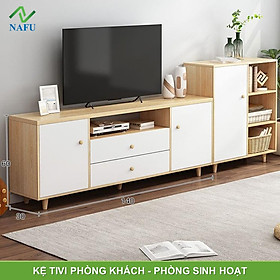 Mua Kệ Tivi Phòng Khách Kết Hợp Bàn Trà Sofa Hiện Đại Phong Cách Bắc Âu GP142