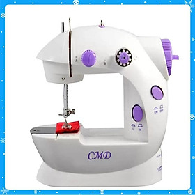 Mua Máy May Mini Gia Đình Để Bàn Có Đèn Led CM202 - Tím - Hàng Chất Lượng