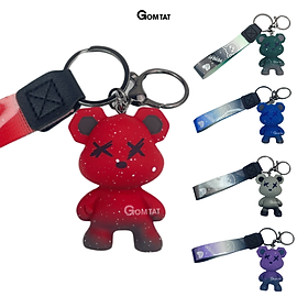 Hình ảnh Móc Treo Chìa Khóa, Móc Khóa Hình Gấu Treo Trên Balo Túi Xách Siêu Dễ Thương - BEAR-KEY-002