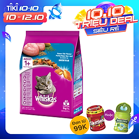 Thức ăn mèo whiskas vị cá biển túi 3kg