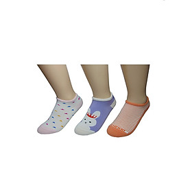Combo 3 Đôi Vớ Chống Trươt Kamekid Bé Gái Từ 3 Tuổi Đến 5 Tuổi size M