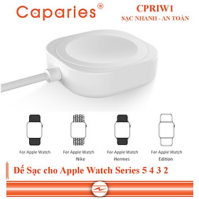 Mua Đế Sạc Nhanh Không Dây CAPARIES CPRIW1 Cho  Apple iWatch Series 5 4 3 2 - Hàng Chính Hãng