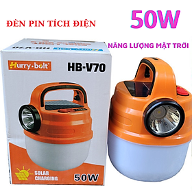 Bóng Đèn Tích Điện Siêu Sáng Tích Hợp Đèn Pin Có Sạc Năng Lượng Mặt Trời LED BULB SOLAR, đèn đi vườn, cắm trại picnic du lịch