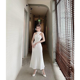 Đầm Xoắn Ngực Cổ Yếm Dáng Ôm TK562- Tiệm Nàng Thơ Boutique