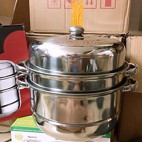 Mua Nồi hấp 3 tầng Inox 28cm