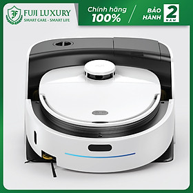 Robot Hút Bụi Lau Nhà Thông Minh Fuji Luxury T10 Max Tự Giặt Giẻ Lau Độc Quyền - Hàng Chính Hãng