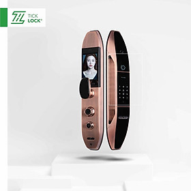 Khoá vân tay cao cấp cửa gỗ tích hợp chuông, camera TICKLOCK A850