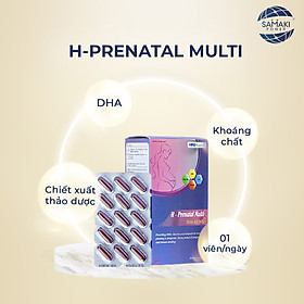 Vitamin cho mẹ bầu Prenatal Multi DHA 60mg hộp 4 vỉ x 15 viên