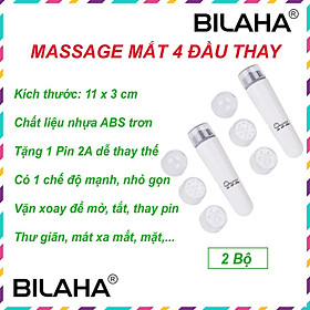 Combo 2 Máy Massage Mắt Kiểu Bút Chống Thâm Quầng Mini (Hàng Chính Hãng)