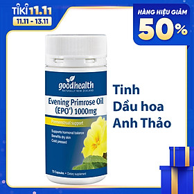 Thực phẩm chức năng Tinh dầu Hoa Anh Thảo Goodhealth Evening Primrose Oil 1000mg (70 viên) - Nhập khẩu New Zealand