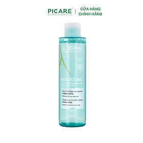 Nước Tẩy Trang Dịu Nhẹ Dành Cho Da Nhờn Mụn A-derma Biology AC Purifying Cleansing Micellar Water 200ml 