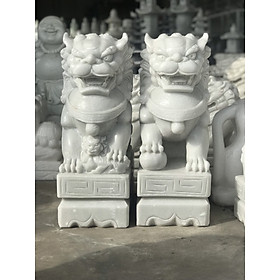 Mua Lân Phong Thủy Đá Trắng