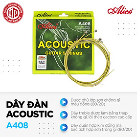 Hình ảnh Bộ dây đàn Guitar Acoustic cao cấp Alice A408 - Hàng nguyên hộp - Hàng chính hãng