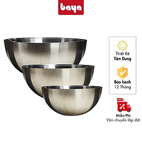 Mua Bát Thố Inox BAYA Texas Nhẹ  Bền Bỉ  Mà Rất Dễ Vệ Sinh An Toàn Tuyệt Đối Khi Sử Dụng – Nhiều Cỡ Khác Nhau