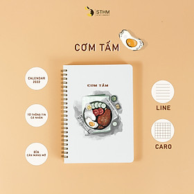 Food lover - Sổ tay bìa cán màng mờ - Ruột kem 100gsm - STHM stationery
