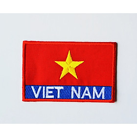 Sticker Ủi Hình Quốc Kỳ Lá Cờ Việt Nam Dùng Trang Trí Quần Áo MS89953