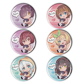 Set 6 cái Huy hiệu Anime Hensuki hay Kawaikereba Hentai demo Suki ni Natte Kuremasuka - Would You Even Fall in Love with a Pervert as Long as It's a Cutie - Bạn có sẵn sàng yêu một kẻ hư hỏng, chừng nào cô ấy còn là một Cutie?