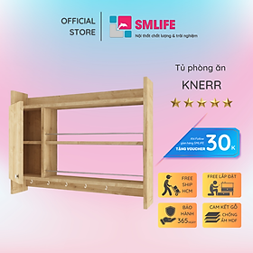 Kệ gỗ nhà bếp hiện đại SMLIFE Knerr  | Gỗ MDF dày 17mm chống ẩm | D80xR15xC80cm
