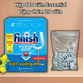 Viên rửa chén bát Finish All In One 120 viên - Hàng chính hãng [6 chức năng