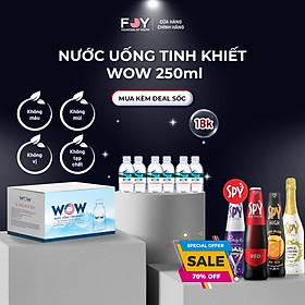 Lốc 6 Chai Nước tinh khiết WOW loại 250ml