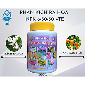 Mua Phân kích ra hoa NPK 6-30-30 +TE-kích ra hoa  tăng đậu trái trên cây kiểng  cây ăn trái- chai 100gr