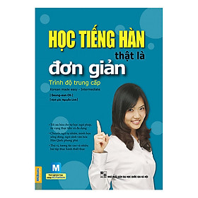 Học tiếng Hàn thật là đơn giản - Trình độ trung cấp (Bìa xanh) - Kèm quà tặng