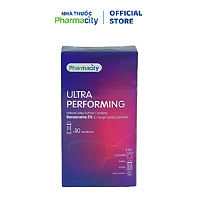 Bao cao su Pharmacity Ultra Performing N (Hộp 10 cái)