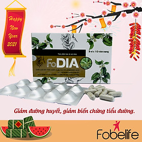 Hỗ trợ giảm đường huyết FoDia- Hộp 30 viên.